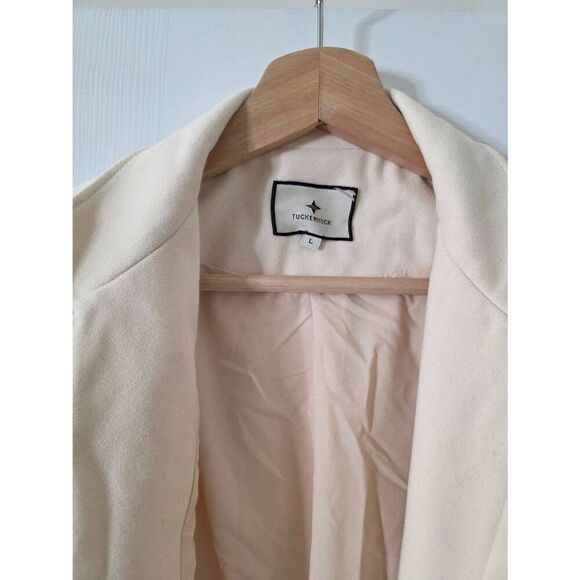 Tuckernuck Shirt Jacket, Cream L - Picture 5 of 11